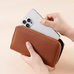 Card Wallet Manufacturer - OEM/ODM Custom Litchi Pattern Multi-Color Zip Wallet