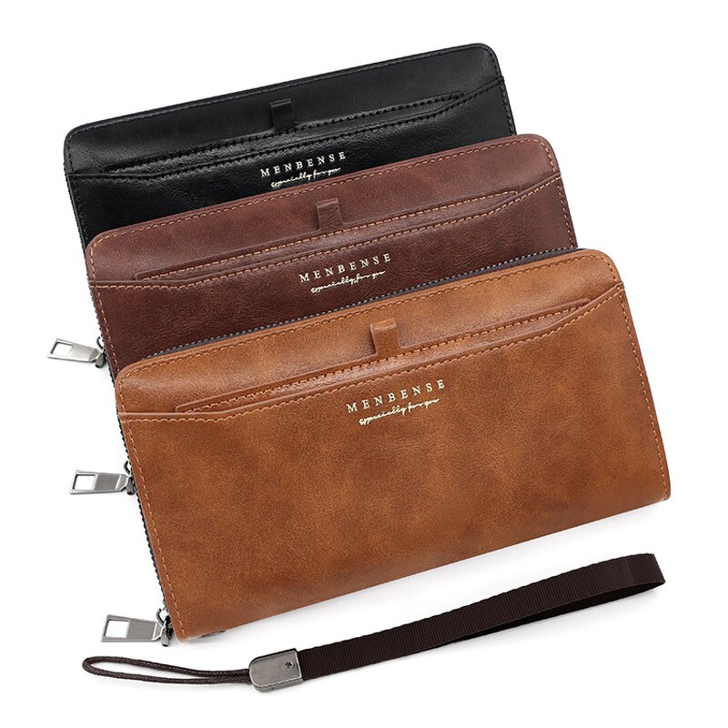 Men's Wallet Manufacturer - OEM/ODM Custom Large Capacity Zipper Clutch Bag