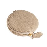 Coin Purse Manufacturer - OEM/ODM Custom Cowhide Leather Round Zipper Wallet