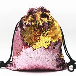 Drawstring Backpack Manufacturer - OEM/ODM Custom Glitter Sequins Sports Bag