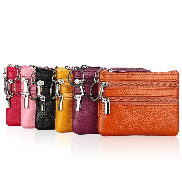 Coin Purse Manufacturer - OEM/ODM Custom Genuine Leather Zipper Change Purse