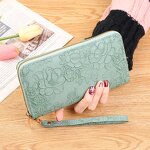 Women's Wallet Manufacturer - OEM/ODM Custom Leather Zip Around Long Wallet