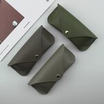 Glasses Case Manufacturer - OEM/ODM Custom Snap Button Genuine Leather Case