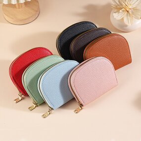 Card Storage Bag Manufacturer - OEM/ODM Custom PU Leather Shell Shape Clutch