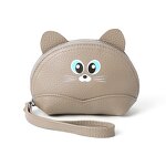 ID Card Holder Manufacturer - OEM/ODM Custom Cute Cat Cowhide Leather Purse