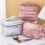 Cosmetic Bag Manufacturer - OEM/ODM Custom Waterproof Quilted Puffy Makeup Bag