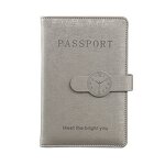 Passport Holder Manufacturer - OEM/ODM Custom RFID Protection Magnetic Button Holder