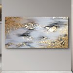 Oil Painting Manufacturer - OEM/ODM Custom Gold Foil Hand Drawn Canvas Painting