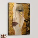 Abstract Painting Manufacturer - OEM/ODM Custom Tearful Woman Vintage Oil Painting