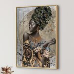 Wall Art Manufacturer - OEM/ODM Custom African Women's Portrait Retro Murals