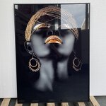 Art Painting Manufacturer - OEM/ODM Custom African Nude Woman Metal Frame Painting
