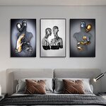 Metal Sculpture Painting Manufacturer - OEM/ODM Custom Love Abstract Statue Poster