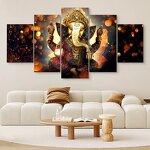 Religious Painting Manufacturer - OEM/ODM Custom Indian Buddha Statue Canvas Set