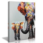 Canvas Print Manufacturer - OEM/ODM Custom Elephant Mother Child Oil Painting