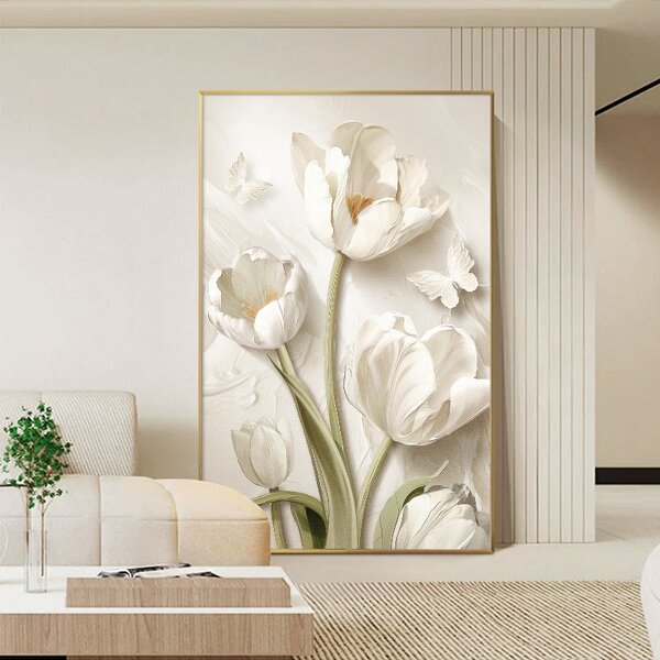 Decorative Painting Manufacturer - OEM/ODM Custom Floral Relief Hanging Mural