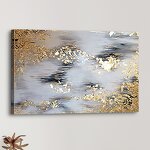 Oil Painting Manufacturer - OEM/ODM Custom Gold Foil Hand Drawn Canvas Painting