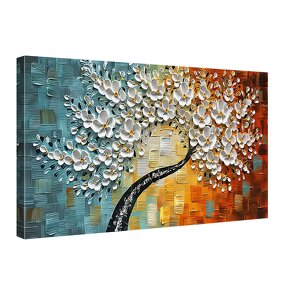Oil Painting Manufacturer - OEM/ODM Custom Hand-Painted Flower Canvas Wall Art