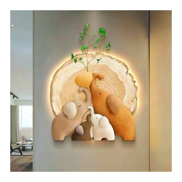 LED Painting Manufacturer - OEM/ODM Custom Nordic Animal Sandstone Luminous Painting