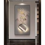 Wall Hanging Painting Manufacturer - OEM/ODM Modern Luxury Deer Entrance Painting