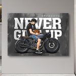 Poster Print Manufacturer - OEM/ODM Custom Black Motorcycle Boy's Bedroom Art