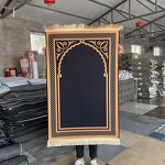 Prayer Mat Manufacturer - OEM/ODM Custom Arab Muslim Plush Jacquard Carpet