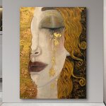 Abstract Painting Manufacturer - OEM/ODM Custom Tearful Woman Vintage Oil Painting