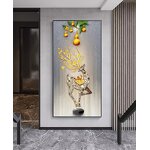 Wall Hanging Painting Manufacturer - OEM/ODM Modern Luxury Deer Entrance Painting
