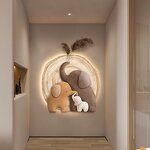 LED Painting Manufacturer - OEM/ODM Custom Nordic Animal Sandstone Luminous Painting