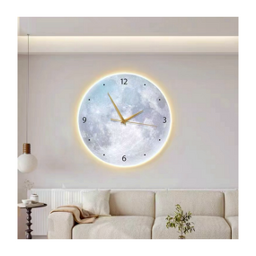 Wall Clock Manufacturer - OEM/ODM Custom Moon LED Planet Crystal Porcelain Clock