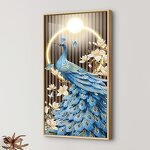 Animal Painting Manufacturer - OEM/ODM Custom Peacock Canvas Art Large Mural