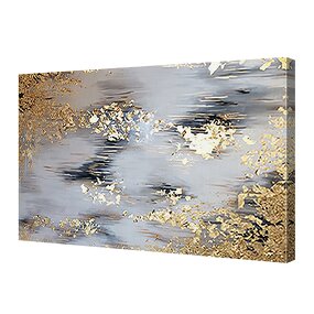 Oil Painting Manufacturer - OEM/ODM Custom Gold Foil Hand Drawn Canvas Painting