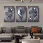 Metal Sculpture Painting Manufacturer - OEM/ODM Custom Love Abstract Statue Poster