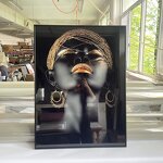 Art Painting Manufacturer - OEM/ODM Custom African Nude Woman Metal Frame Painting