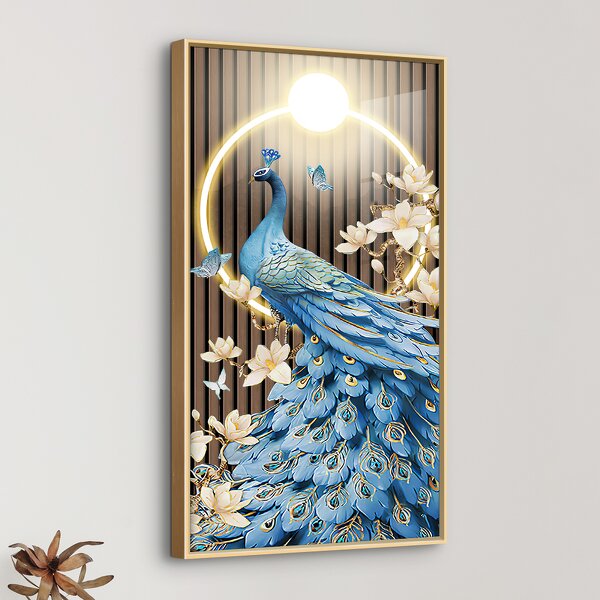 Animal Painting Manufacturer - OEM/ODM Custom Peacock Canvas Art Large Mural