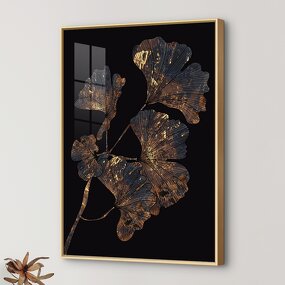 Porcelain Painting Manufacturer - OEM/ODM Custom Leaf Crystal Porcelain Wall Art