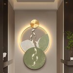 LED Painting Manufacturer - OEM/ODM Custom Minimalist Nine Fish Acrylic Art