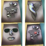 Metal Sculpture Painting Manufacturer - OEM/ODM Custom Love Abstract Statue Poster