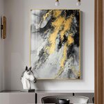 Oil Painting Manufacturer - OEM/ODM Custom High-Quality Gold Foil Abstract Canvas