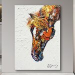 Oil Painting Manufacturer - OEM/ODM Custom Hand-Painted Animal Graffiti Painting