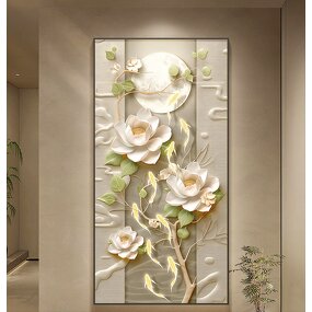 Decorative Painting Manufacturer - OEM/ODM Custom Lotus Nine Fish Hanging Painting