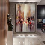 Oil Painting Manufacturer - OEM/ODM Custom High-Quality Gold Foil Abstract Canvas