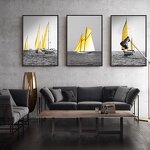 Canvas Print Manufacturer - OEM/ODM Custom Simple Sea View Sailboat Wall Art