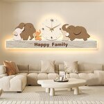 Wall Art Manufacturer - OEM/ODM Custom Animal Crystal Porcelain LED Clock