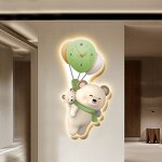 Wall Clock Manufacturer - OEM/ODM Custom Bear with Ballon Porcelain Wall Clock