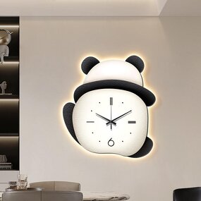 Wall Clock Manufacturer - OEM/ODM Custom Cute Panda Crystal Porcelain Clock