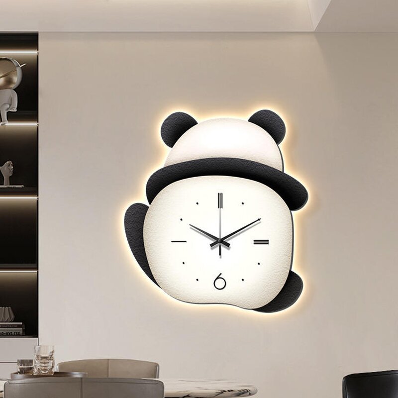 Wall Clock Manufacturer - OEM/ODM Custom Cute Panda Crystal Porcelain Clock