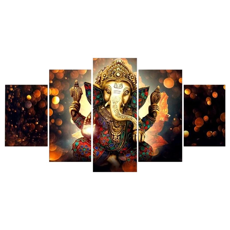 Religious Painting Manufacturer - OEM/ODM Custom Indian Buddha Statue Canvas Set