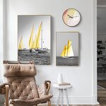 Canvas Print Manufacturer - OEM/ODM Custom Simple Sea View Sailboat Wall Art
