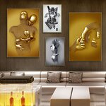 Metal Sculpture Painting Manufacturer - OEM/ODM Custom Love Abstract Statue Poster