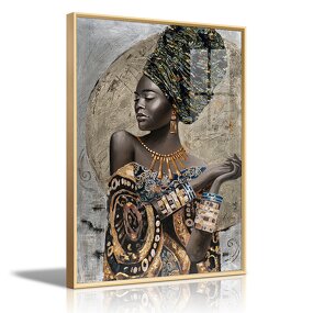 Wall Art Manufacturer - OEM/ODM Custom African Women's Portrait Retro Murals